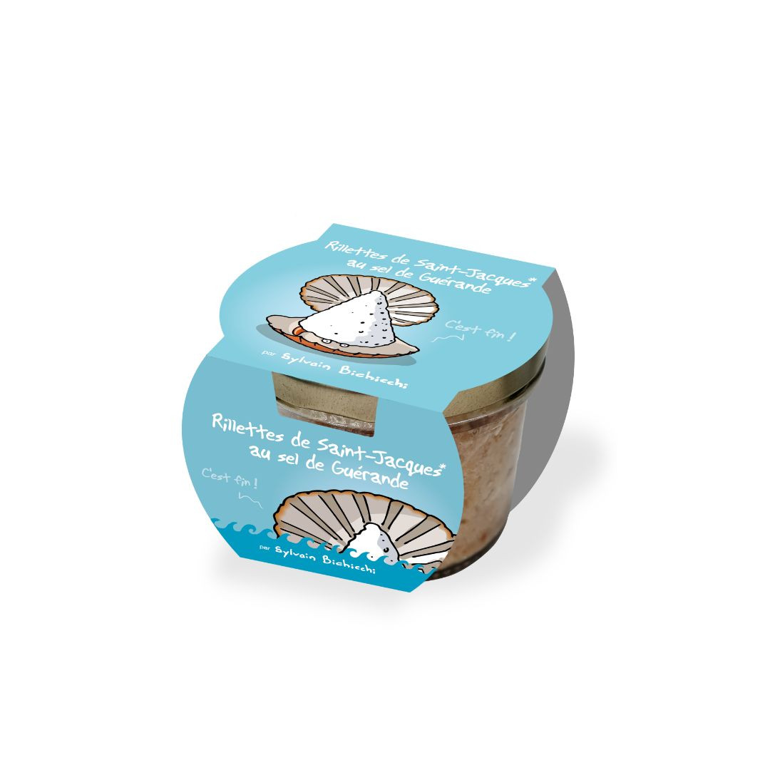 Achat Rillettes de Saint-Jacques au sel de Guérande 90g en ligne 1 