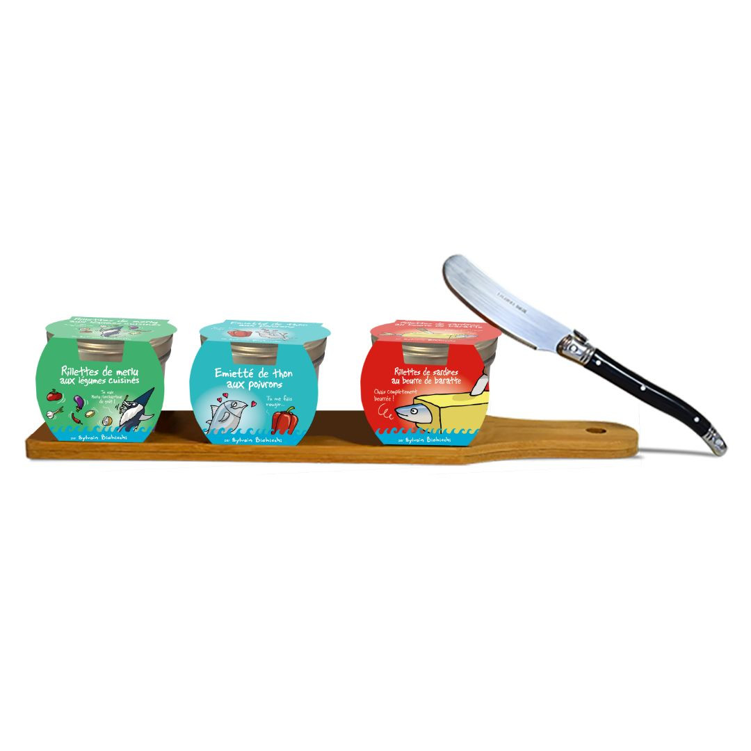 Achat Planchette apéro mer Hihihi x3 rillettes de 90g + toastineur 270g en ligne 1 