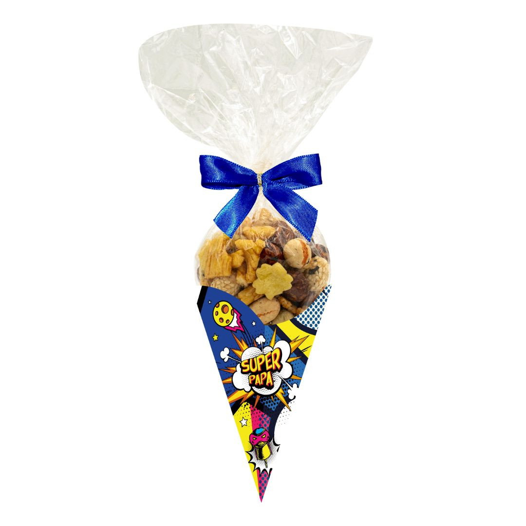 Achat Cône Super Papa mix apéritif minis biscuits maïs cacahuètes enrobées en ligne 1 