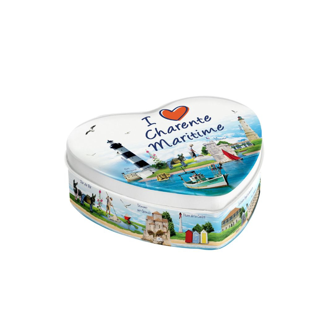 Achat Boîte cœur I love Charente-Maritime bonbons caramel à la crème en ligne 1 