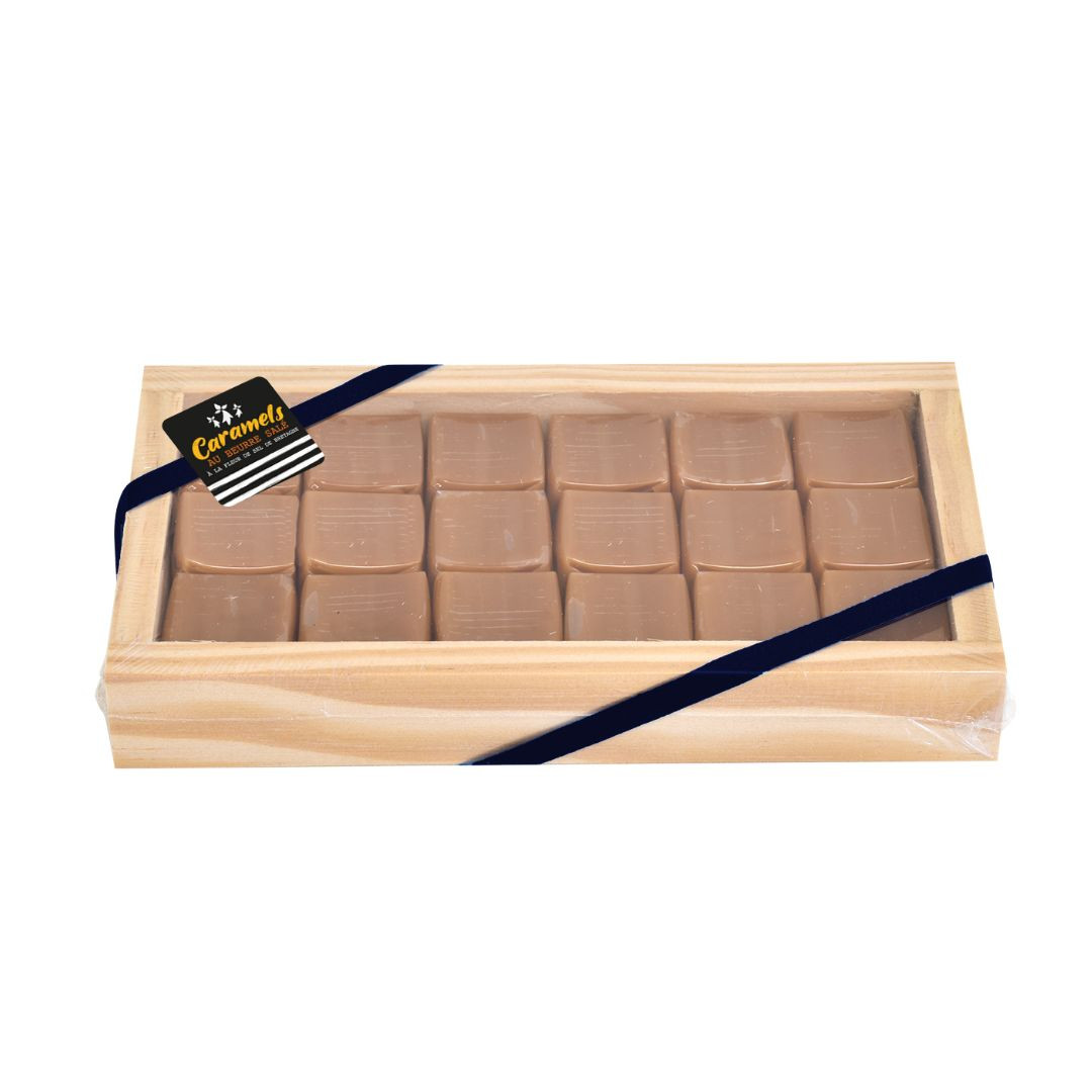 Achat Plateau en bois drapeau breton caramels pâtissiers au beurre salé et à la fleur de sel de Bretagne en ligne 1 