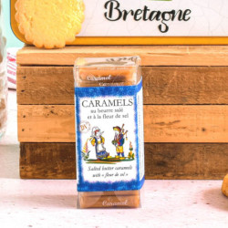 Tubo faïence bouchées au caramels au beurre salé et à la fleur de sel de Bretagne