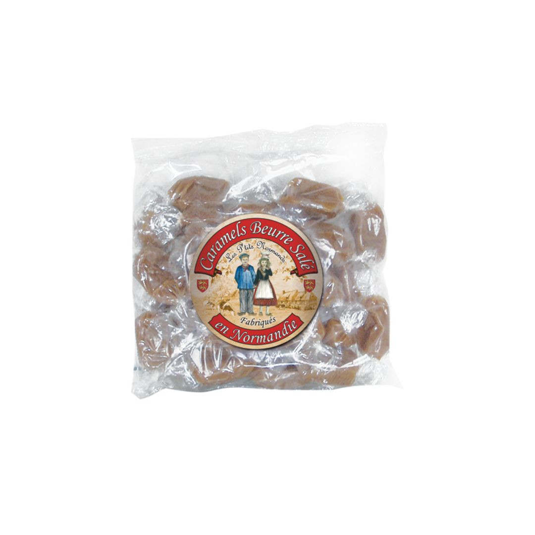 Achat Sachet coussin p'tits normands caramels au beurre salé fabriqués en Normandie en ligne 1 