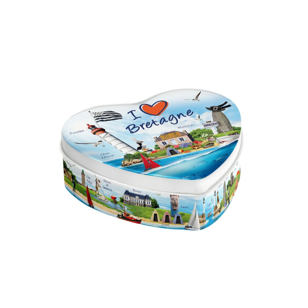 Achat Boîte coeur I love Bretagne bonbons caramels à la crème en ligne 1 
