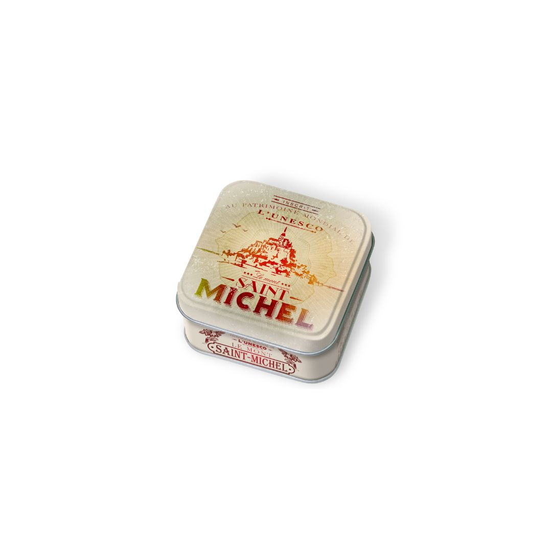 Achat Boîte savon Mont-Saint-Michel vintage UNESCO caramels au beurre salé fabriqués en Normandie en ligne 1 