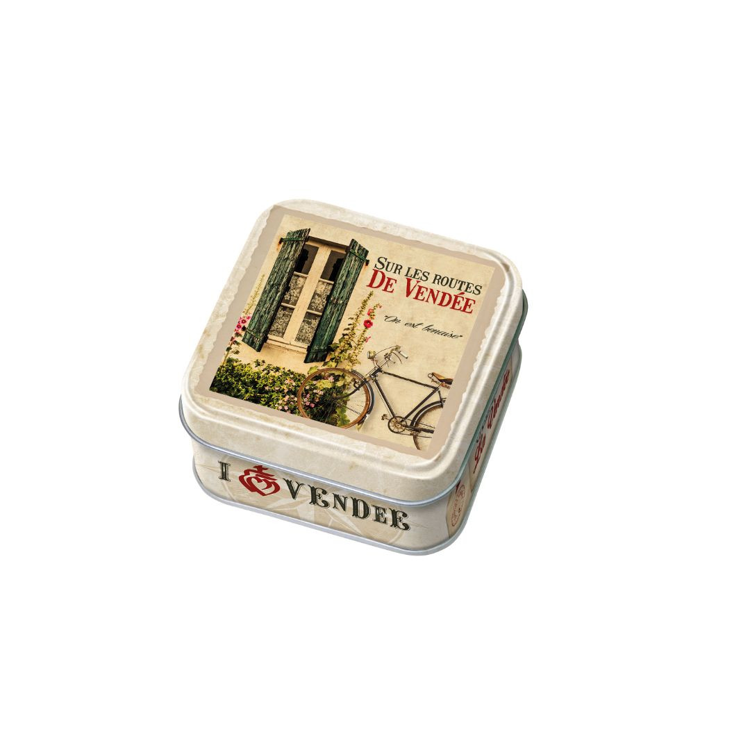 Achat Boîte savon Vendée vintage sur les routes de Vendée caramels au beurre salé et à la fleur de sel de Vendée en ligne 1 