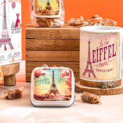 Boîte savon Paris vintage tour eiffel caramels au beurre salé