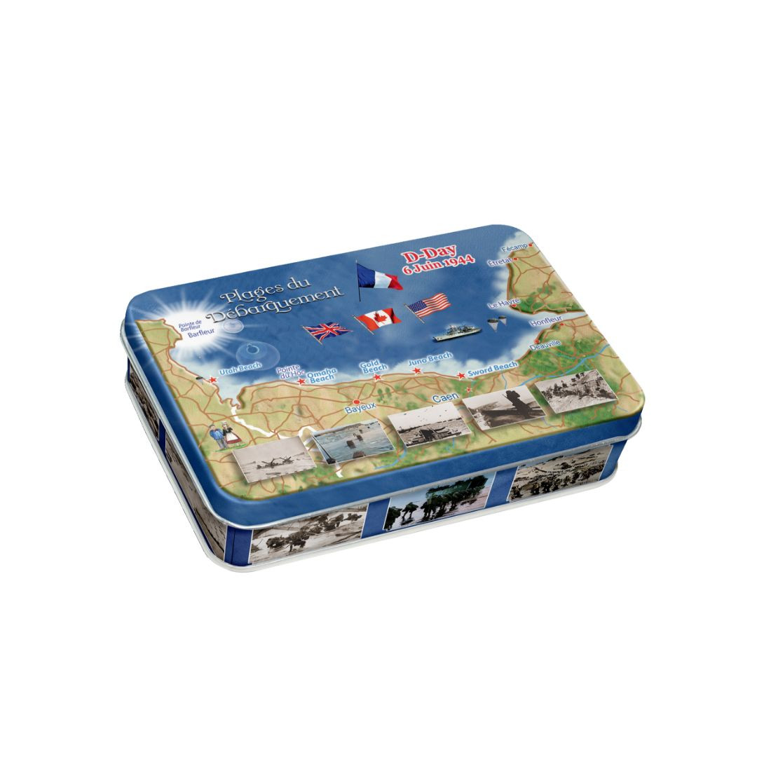 Achat Boîte pastille les plages du débarquement bonbons caramel à la crème fabriqués en Normandie en ligne 1 