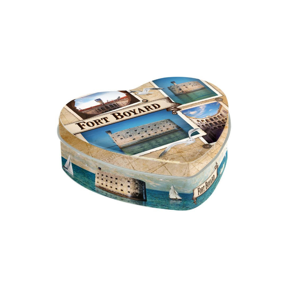 Achat Boîte cœur Fort Boyard parchemin bonbons caramel à la crème en ligne 1 