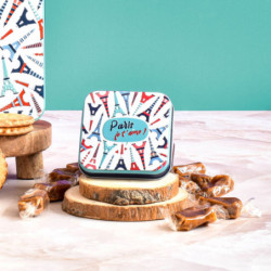 Boîte savon tour Eiffel Lali caramels au beurre salé et à la fleur de sel
