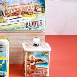 Boîte demi collector Nice Vintage caramels beurre salé et fleur de sel de Camargue