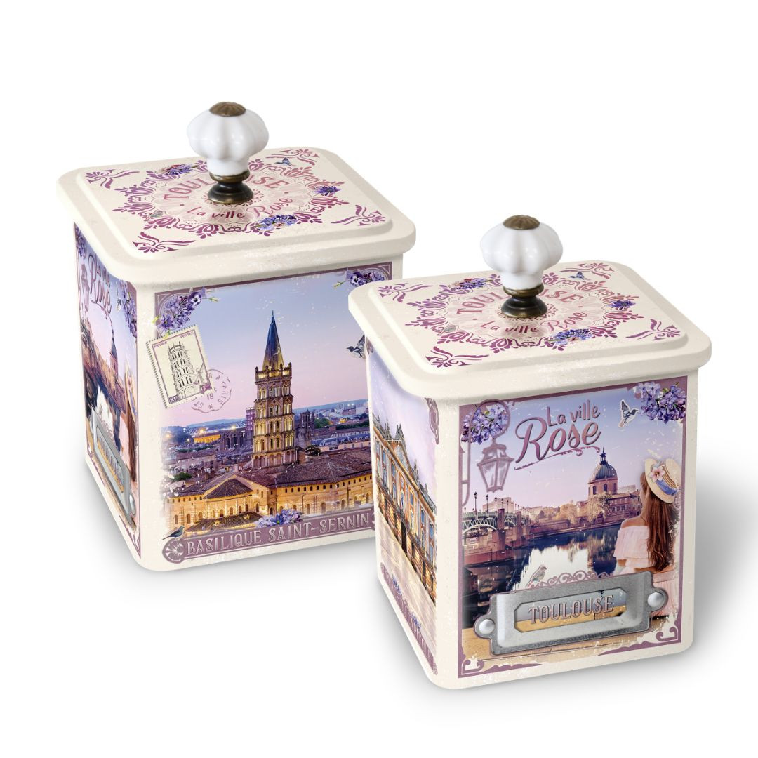 Achat Boîte demi collector Toulouse la ville rose caramels au beurre salé et à la fleur de sel en ligne 1 
