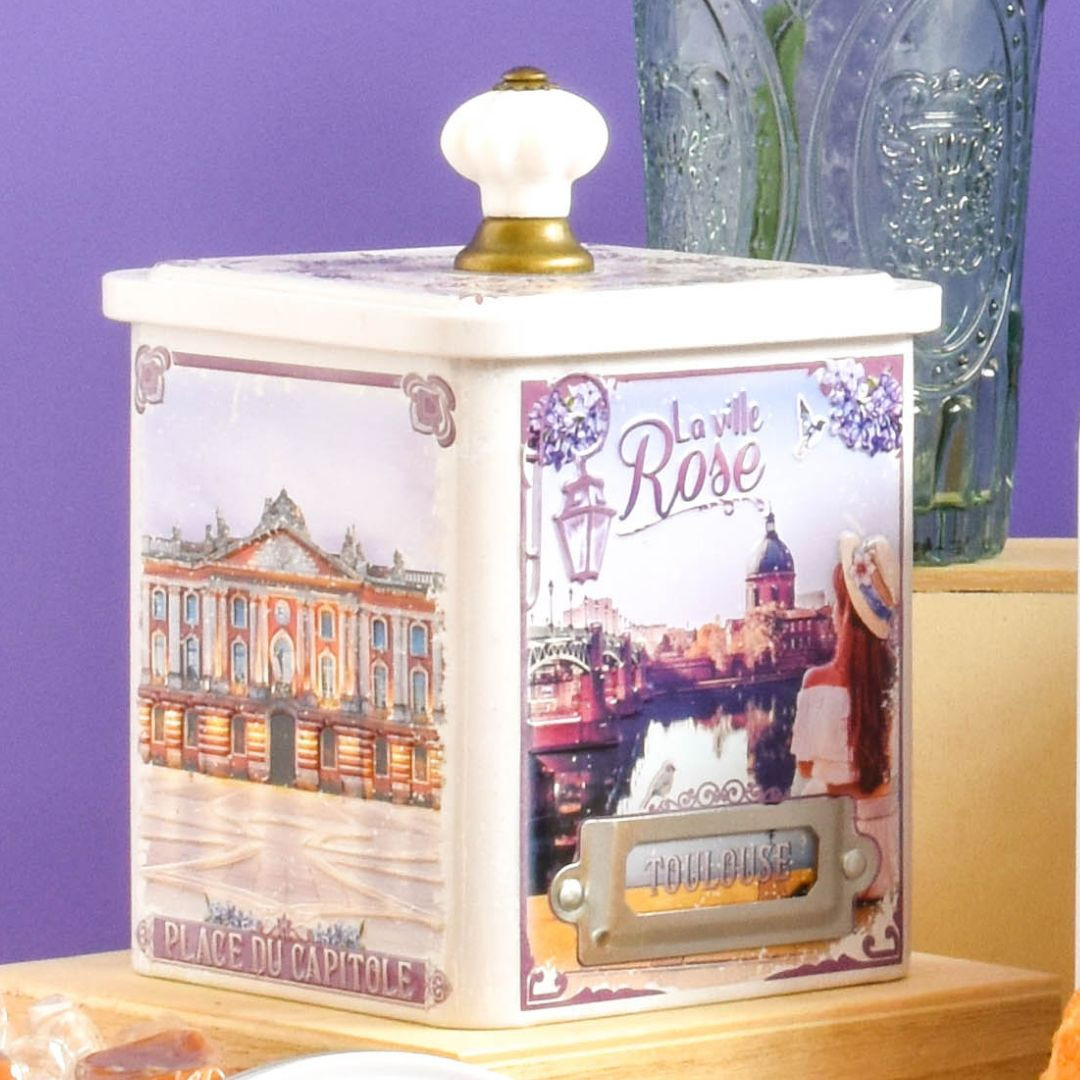Achat Boîte demi collector Toulouse la ville rose caramels au beurre salé et à la fleur de sel en ligne 3 