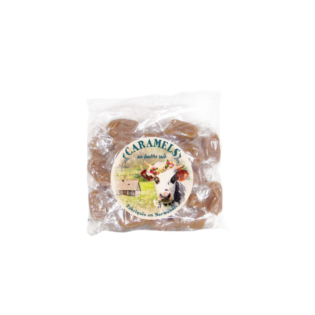 Achat Sachet coussin Normandie vintage caramels au beurre salé fabriqués en Normandie en ligne 1 