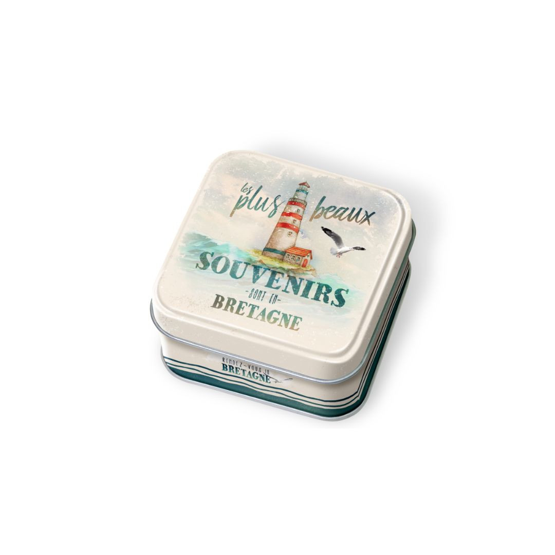 Achat Boîte savon Bretagne vintage phare souvenirs caramels au beurre salé et à la fleur de sel de Bretagne en ligne 1 