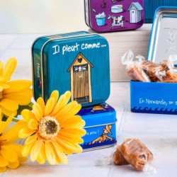 Boîte savon "Il pleut comme…" HIHIHI caramels au beurre salé