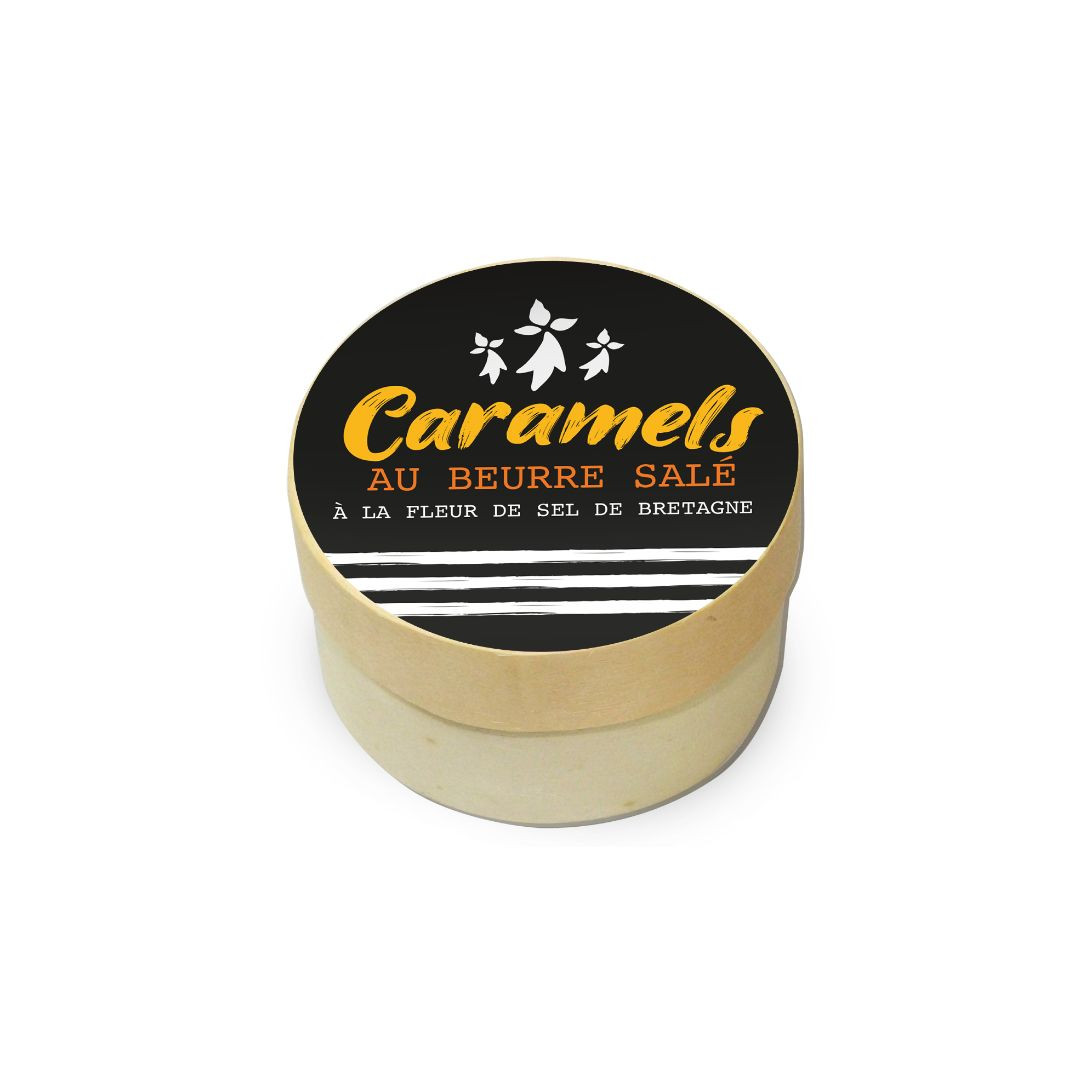 Achat Petite boîte en bois drapeau breton caramels au beurre salé et à la fleur de sel de Bretagne en ligne 1 