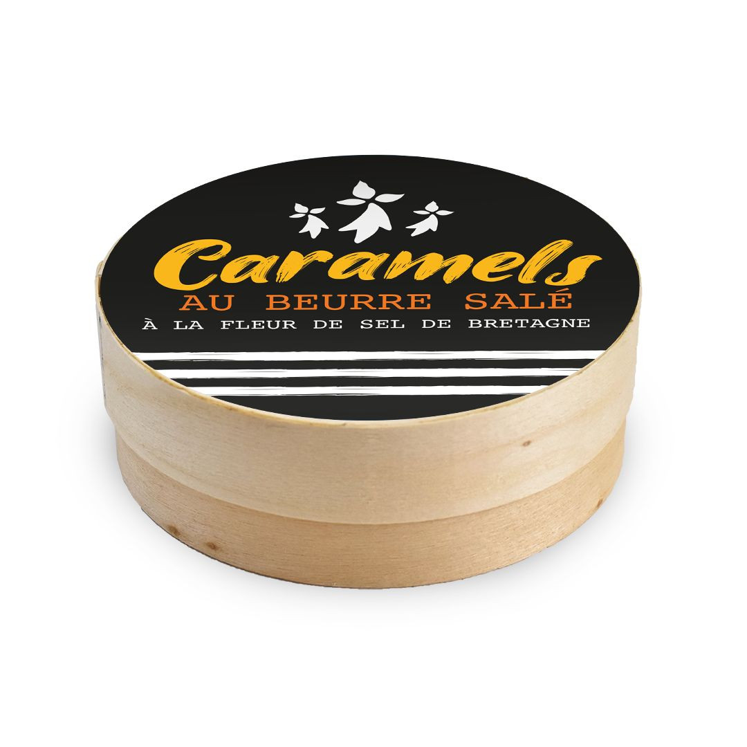 Achat Grande boîte en bois drapeau breton caramels au beurre salé et à la fleur de sel de Bretagne en ligne 1 