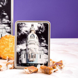 Boîte demi-sucrette Cédric BLONDEEL tour LU caramels au beurre salé et à la fleur de sel sel Guérande