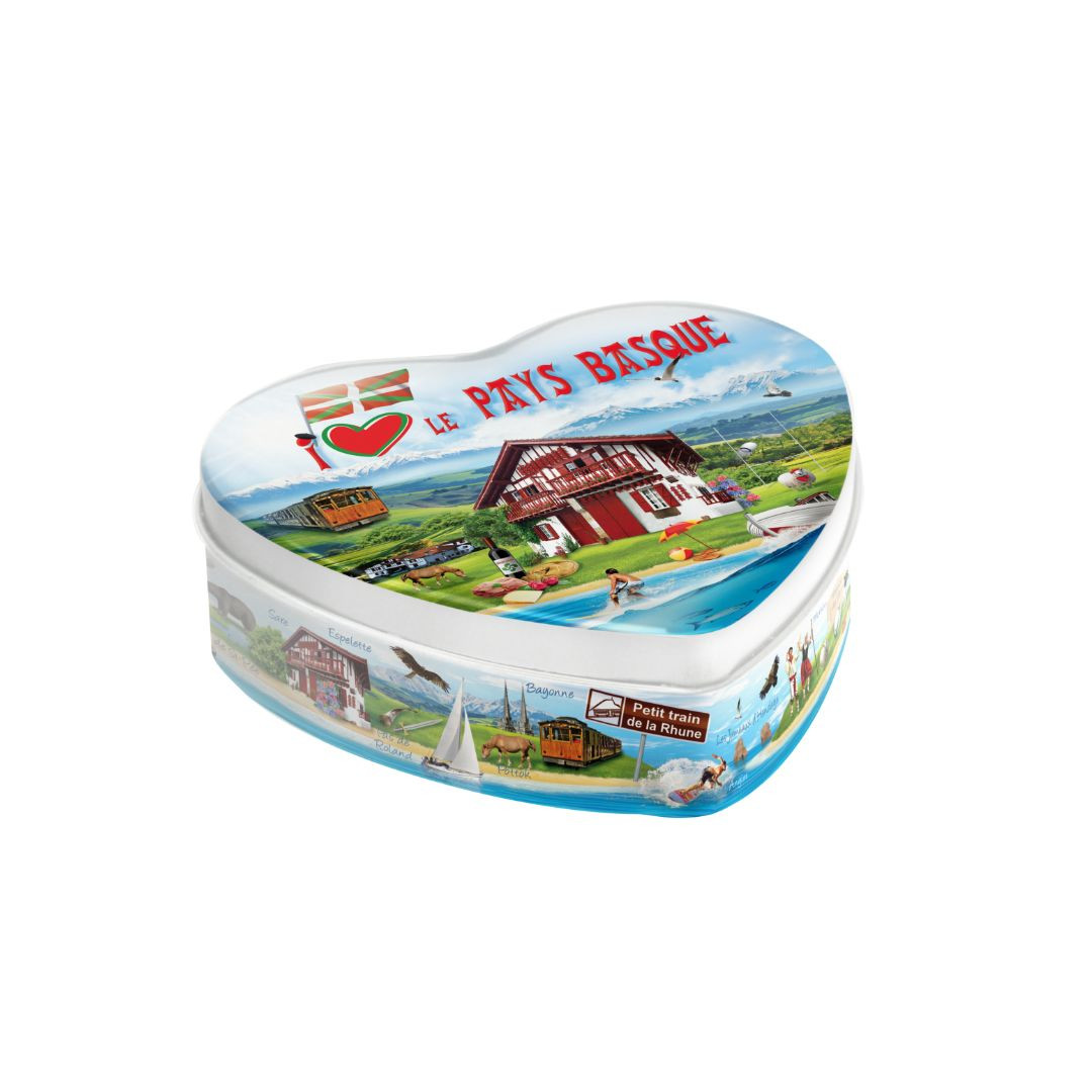 Achat Boîte cœur I love Pays Basques caramels au piment d'espelette en ligne 1 
