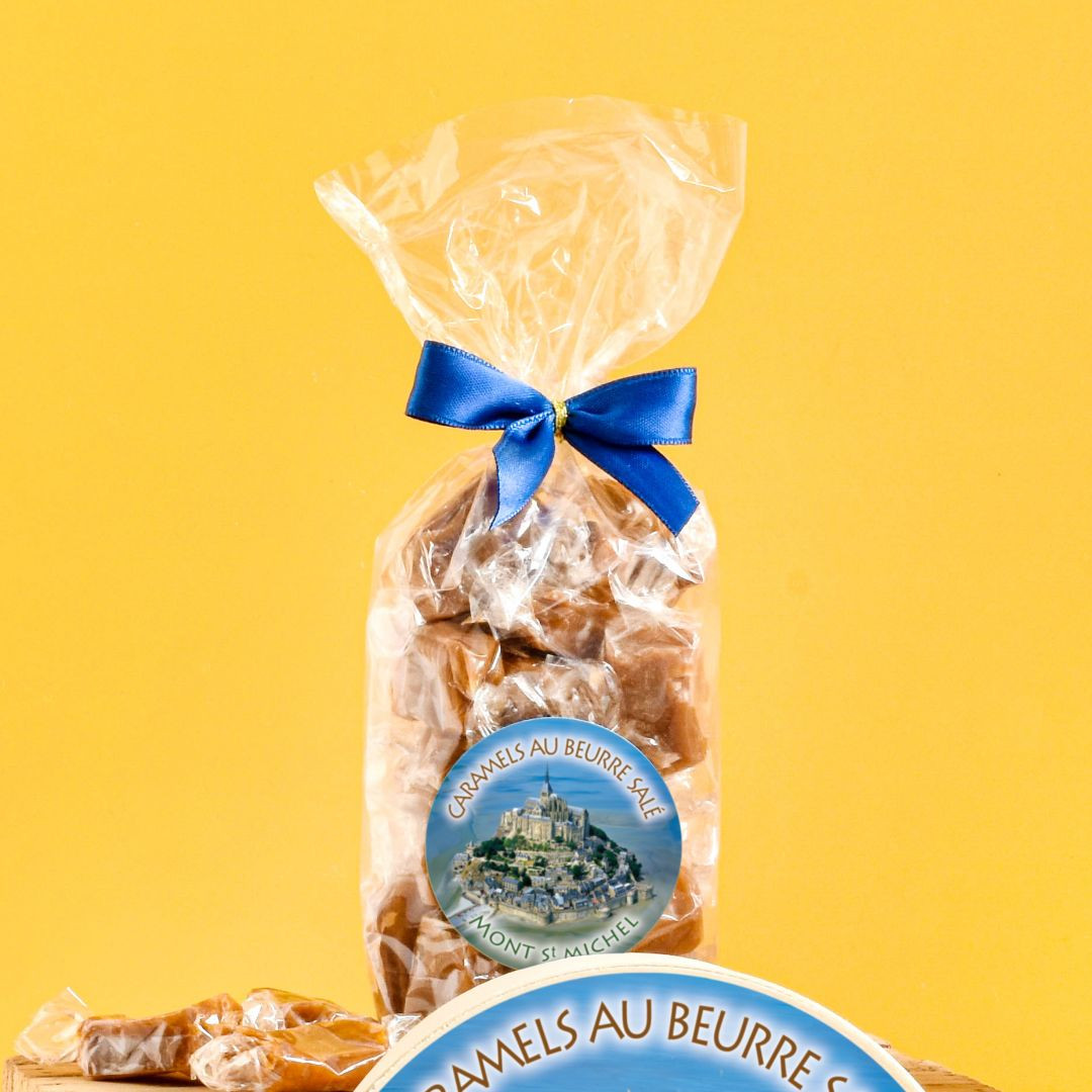 Achat Sachet Mont-Saint-Michel photo caramels au beurre salé fabriqués en Normandie en ligne 3 