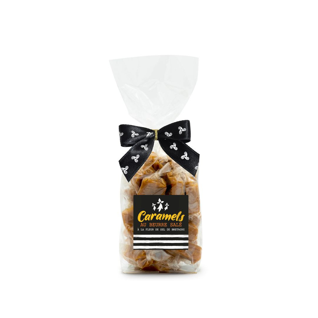 Achat Petit sachet drapeau breton caramels au beurre salé et à la fleur de sel de Bretagne en ligne 1 