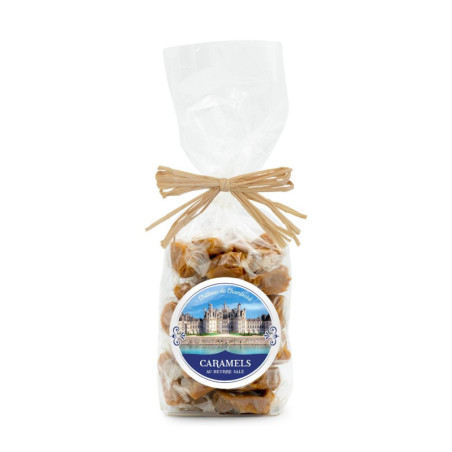 Grand sachet château de Chambord caramels au beurre salé et à la fleur de sel Guérande