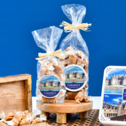 Sachet château de Chambord caramels au beurre salé et à la fleur de sel Guérande
