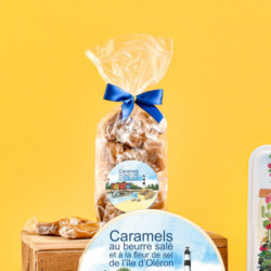 Sachet ostréiculture caramels au beurre salé et à la fleur de sel de l'île d'Oléron