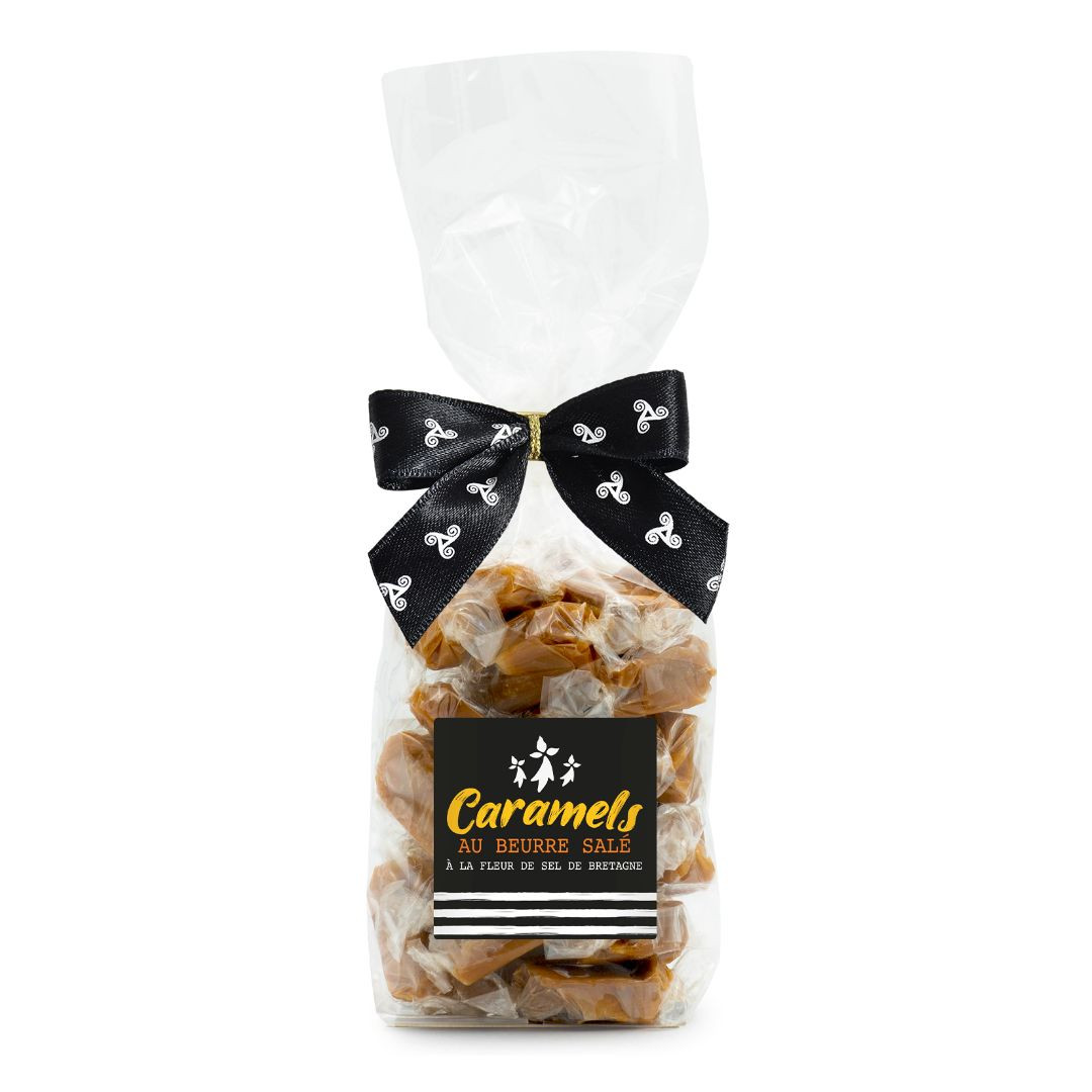 Achat Grand sachet drapeau breton caramels au beurre salé et à la fleur de sel de Bretagne en ligne 1 