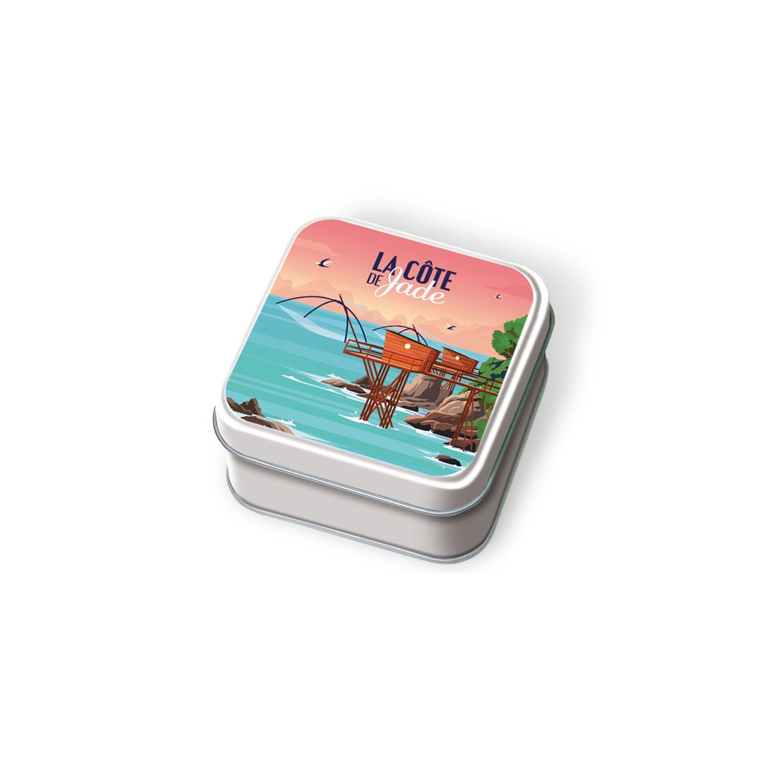 Achat Boîte savon impression pêcherie côte de Jade caramel au beurre salé et la fleur de sel de Guérande en ligne 1 