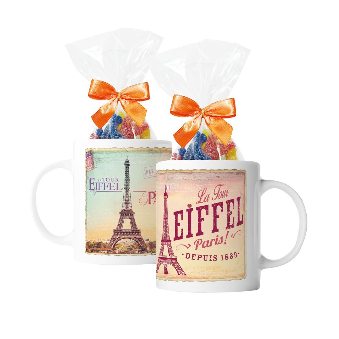 Achat Mug Paris vintage tour eiffel gélifiée citrique en ligne 1 