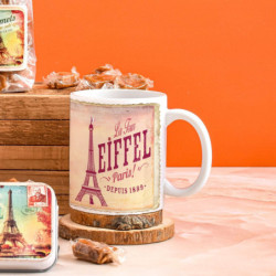 Mug Paris vintage tour eiffel gélifiée citrique