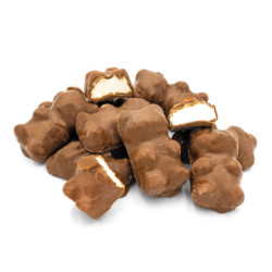 Vrac Oursons guimauve chocolat au lait + étiquette Voyages Gourmands