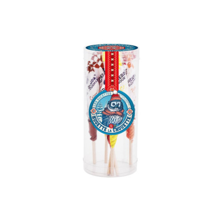 Tubo sucettes mix caramel pamplemousse citron framboise grenadine
