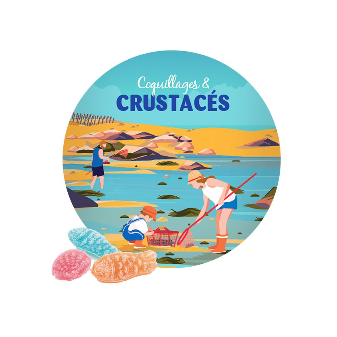 Achat Vrac coquillages et crustacés + étiquette visuelle en ligne 1 