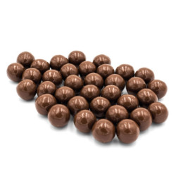 Vrac Billes croustillants chocolat au lait et caramel + étiquette visuelle