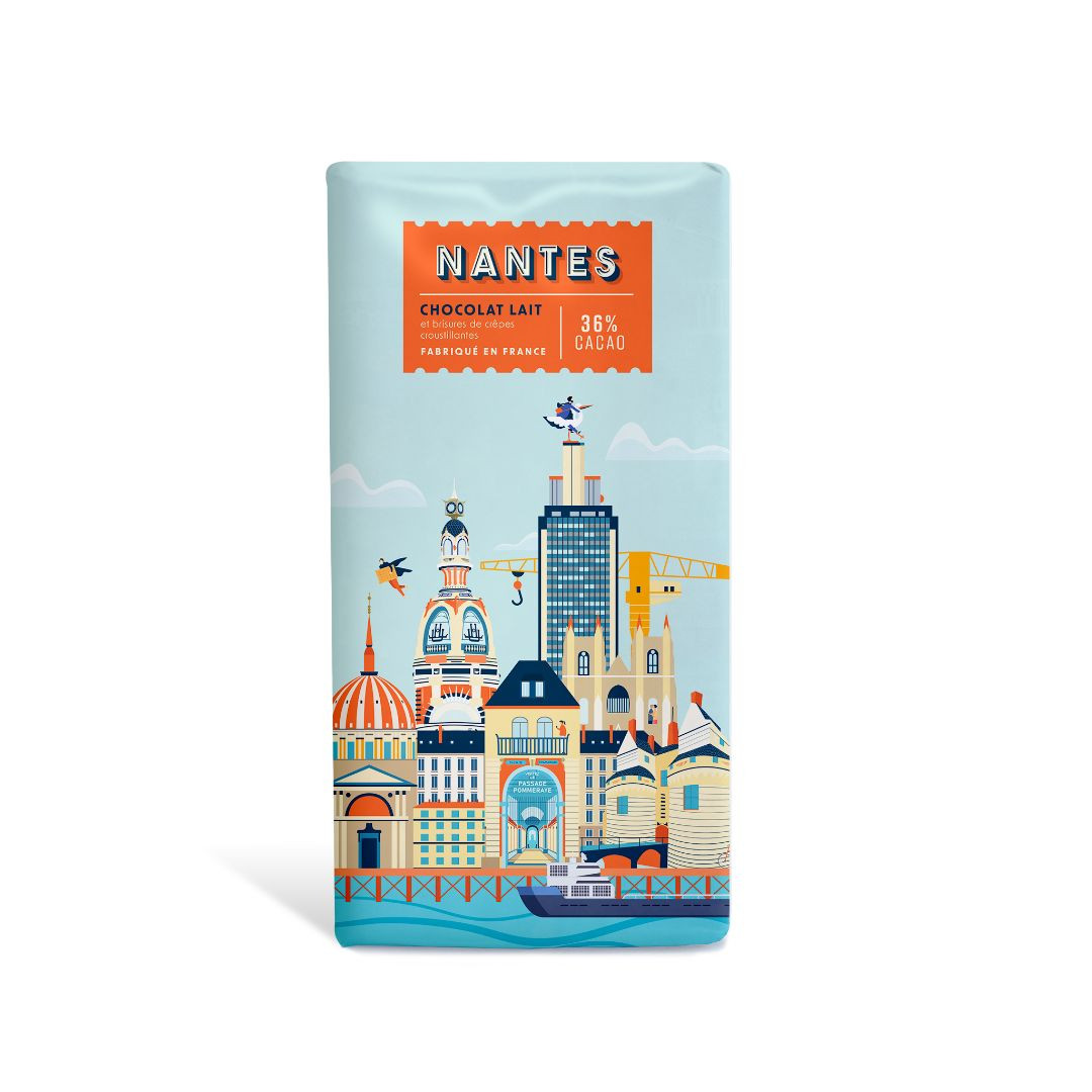 Achat Tablette tour à Nantes chocolat au lait feuillante 36% de cacao en ligne 1 