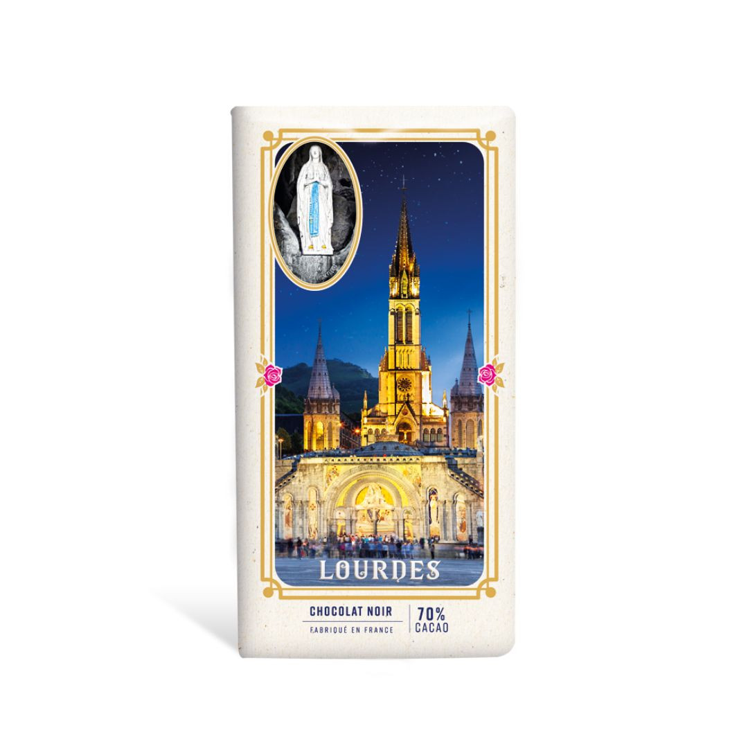 Achat Tablette Lourdes chocolat noir 70% de cacao point de sel en ligne 1 