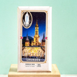 Tablette stella Lourdes chocolat noir 70% de cacao point de sel