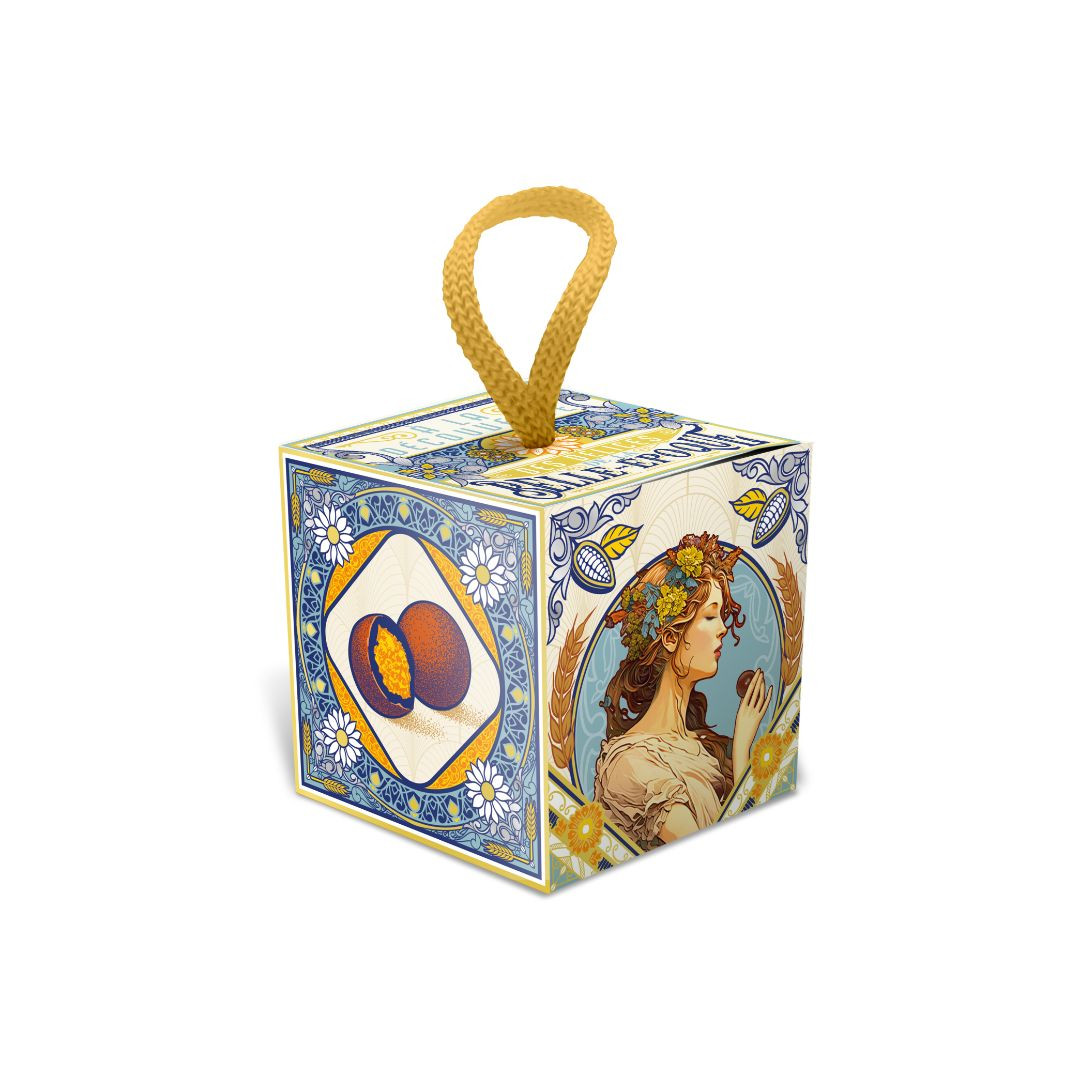 Achat Cube carton billes croustillantes chocolat au lait et crêpe dentelle Les délices de la belle époque en ligne 1 