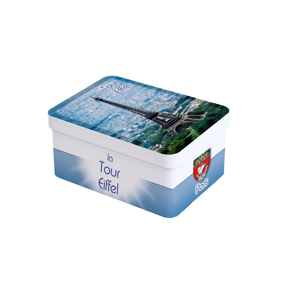 Achat Boîte sucrette tour eiffel photo balade à Paris grands sablés en ligne 1 