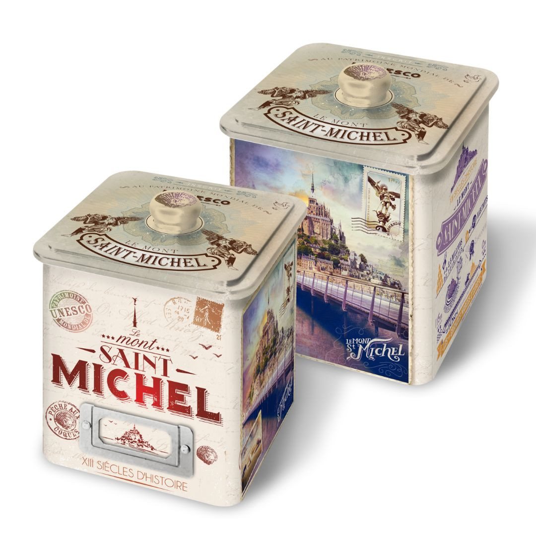 Achat Boîte collector Mont-Saint-Michel vintage grands sablés normands en ligne 1 