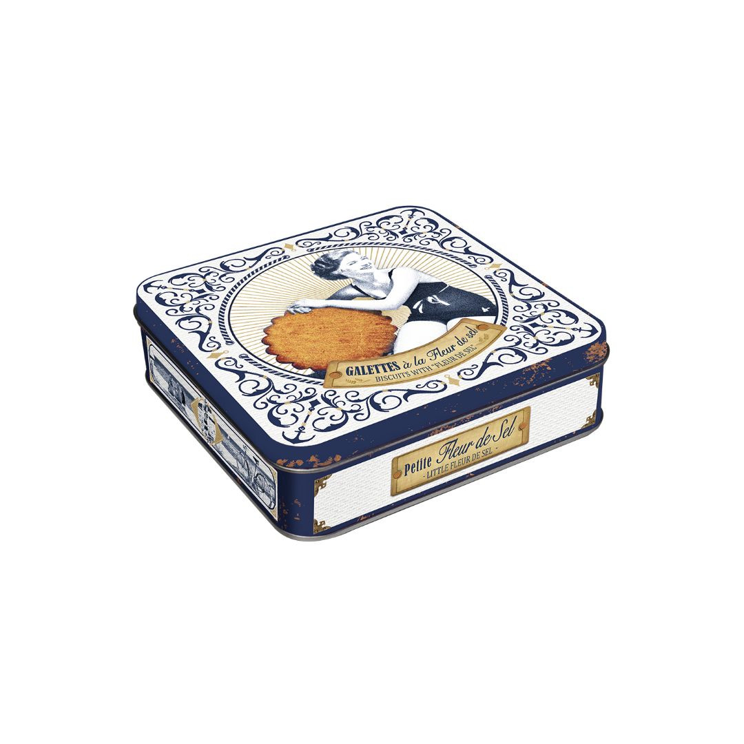 Achat Boîte carrée petite fleur de sel galette pur beurre en ligne 1 