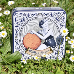 Boîte carrée petite fleur de sel galette pur beurre