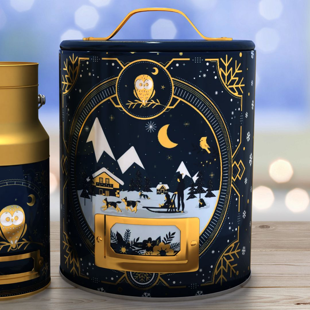 Achat Boîte Chouette nuit d'hiver mini cookies en ligne 3 