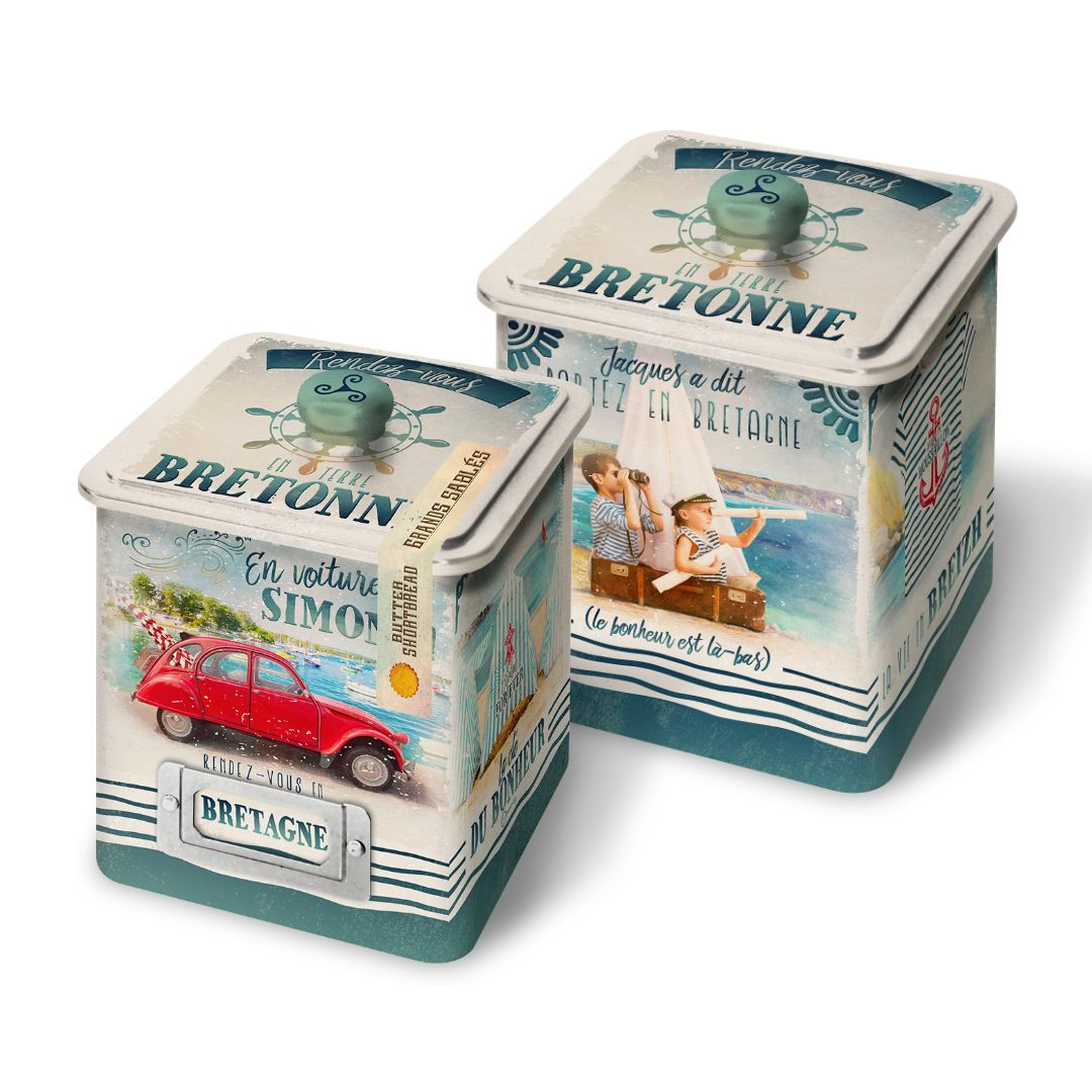Achat Grande boîte collector Bretagne vintage grandes galettes bretonnes en ligne 1 