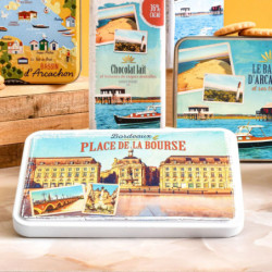 Boîte plate place de la bourse galettes fabriquées en Nouvelle-Aquitaine