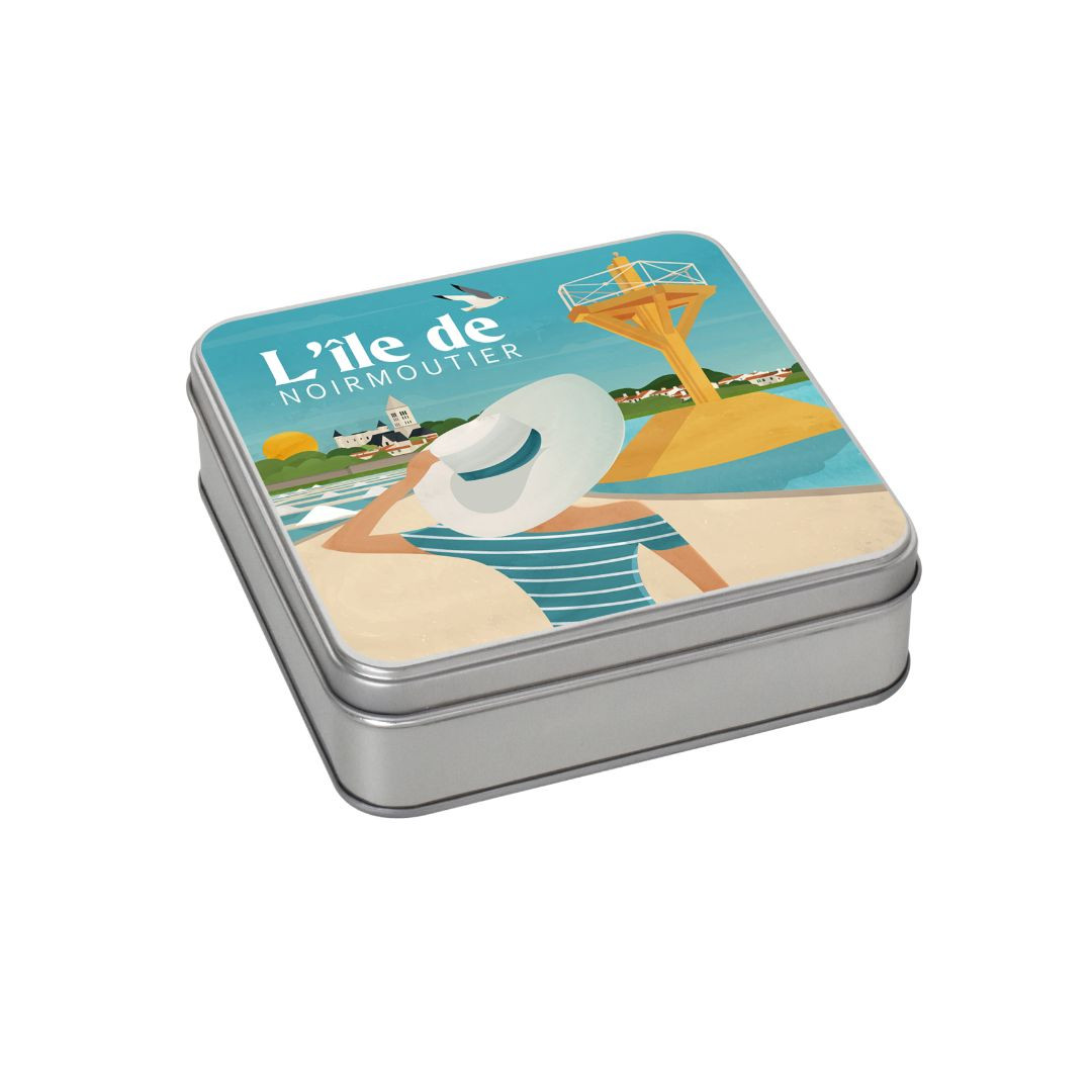 Achat Boîte carrée L'île de Noirmoutier galettes vendéennes en ligne 1 