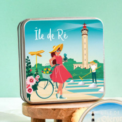 Boîte carrée île de Ré galettes charentaises